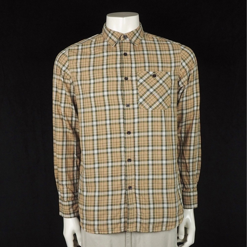 The North Face TNF Hayden Pass 2.0 Button Down Shirt Mens Medium Brown Plaid
